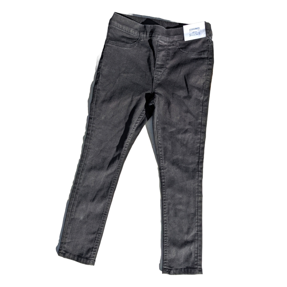 H&M Girls 4-5y Black Leggings
